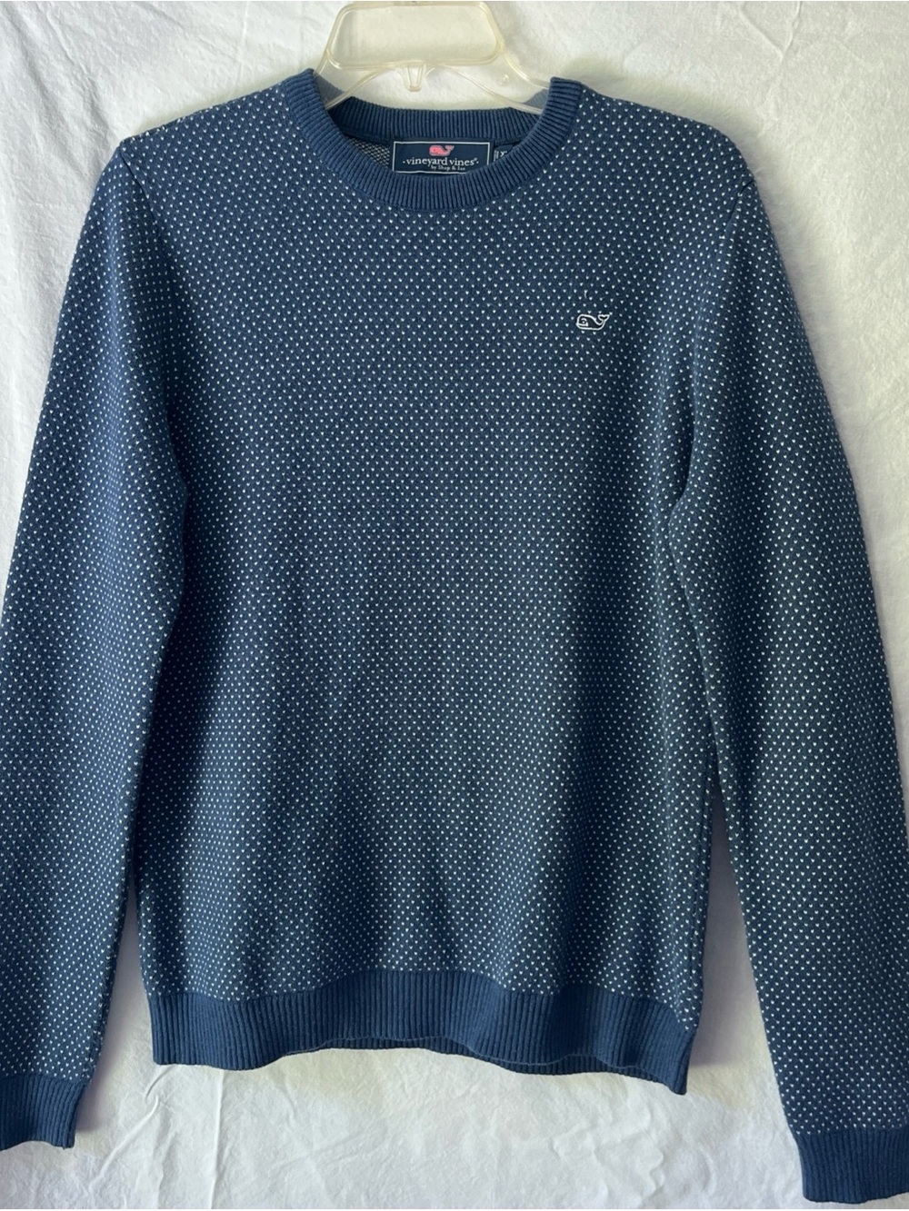 Vineyard Vines Boys XL 18/20 Navy Blue & White Sweater (Also Fits Women S M)